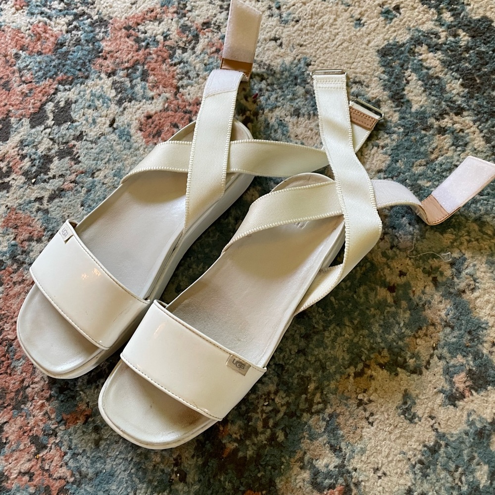 UGG Lenox Sandals in White 8.5